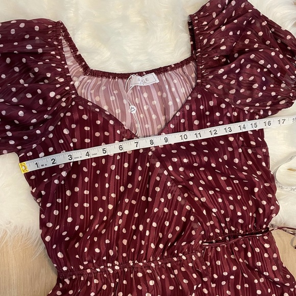 Sage the Label Polka Dot Wrap Dress- NWT! - Picture 14 of 16